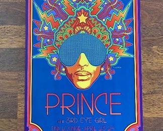 2013 Prince with 3rd Eye Girl- Concert Poster by David Byrd