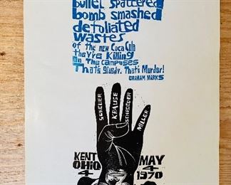 Poster Tribute To The Kent State Murders In 1970 ~ Behind "Ohio" By Neil Young