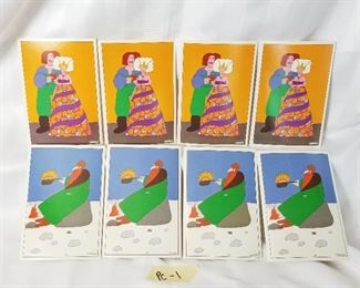 Postcards (1970s) from the Russian Tea room in New York.