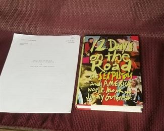 A signed copy of "12 Days on the Road Sex Pistols in America" along with a paper pitching the book to the publisher?
