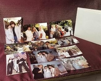 Pictures from Noel Monk's wedding (candids) and his guest registry signed by Many people, including Van Halen members