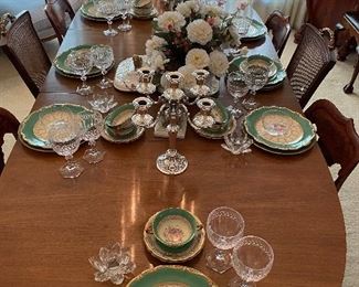 Rosenthal Plates and Cream Soups with Villeroy & Boch “Miss Desiree” Stems