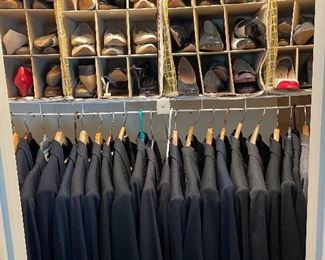 Large Quantity of Ferragamo Shoes with Talbot and Lauren Sportcoats