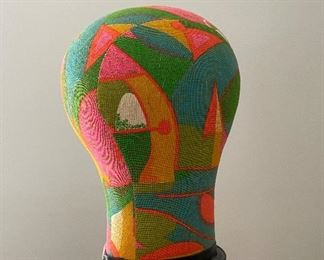 Vintage Fabric Wig Stand