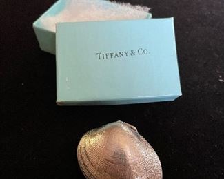 Tiffany Sterling Clam Shell Box