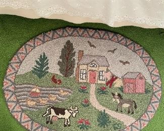 1987 McAdoo Rug Dyed by P. McAdoo and Hooked by Keo Chanthapho