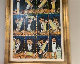 Signed Guy Buffet Martini Print