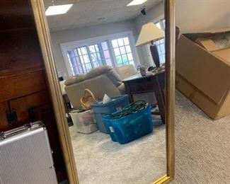 Large gold Mirror. 40” H