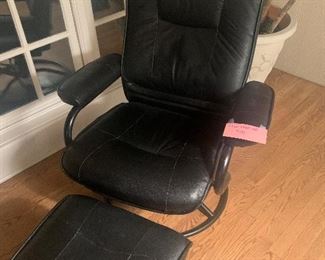Chair with ottoman 