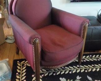 Vintage club chair, reupholstered