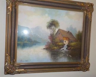 Vintage Pastel painting