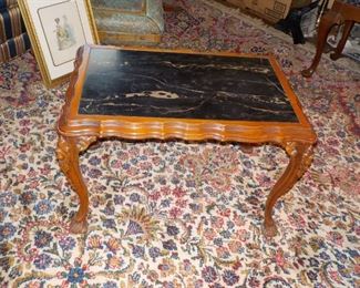 Slate top coffee table