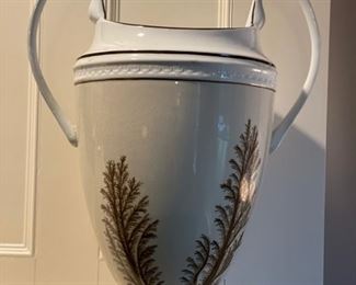 Pair of Williamsburg urns. Each measures 19" H. Photo 1 of 3.