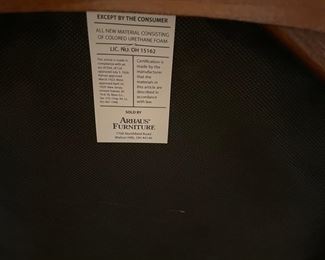 Set of 6 custom-upholstered Arhaus dining chairs. Photo 3 of 3.