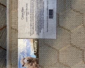 Calvin Klein neutral wool rug in "smoke". Measures 7' 9" x 10' 10" Photo 2 of 2.