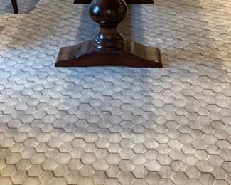 Calvin Klein neutral wool rug in "smoke". Measures 7' 9" x 10' 10" Photo 1 of 2.