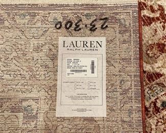 Ralph Lauren Warwick polyester pile rug in oxblood. Measures 7' 9" x 10'. Photo 3 of 3.