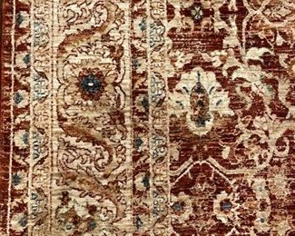 Ralph Lauren Warwick polyester pile rug in oxblood. Measures 7' 9" x 10'. Photo 2 of 3.