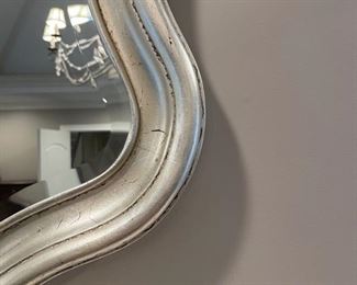 Wavy decorative mirror. Measures 34" D. Photo 2 of 2.