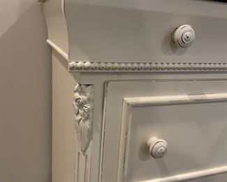 Louryn Olina Lexington bureau and mirror. Bureau measures 53" W x 18" D x 32" H. Mirror measures 45" x 38" H. Photo 3 of 6.