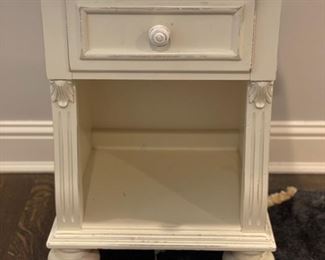 Louryn Olina Lexington side table. Measures 19" W x 17" D x 32" H.