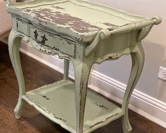 Vintage bar cart. Measures 31" W x 18" D x 29" W. Photo 2 of 2.