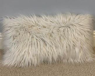 Faux fur pillow.