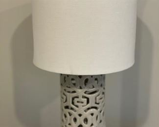 Lattice table lamp.