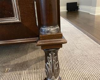 Console with Greek Key detailing. Measures 84" W x 16" D x 38" H. Photo 2 of 5.