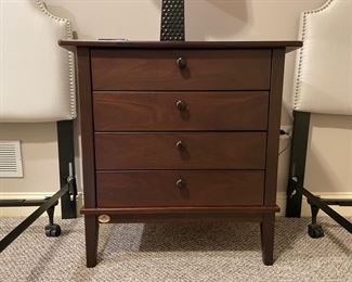 Cabinetmaker Quality Bedside table. Measures 32" W x 18" D x 32" H. Photo 1 of 2.