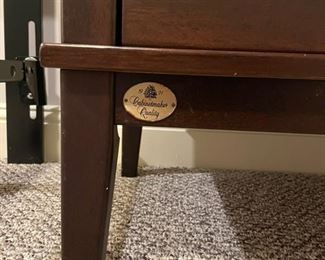 Cabinetmaker Quality Bedside table. Measures 32" W x 18" D x 32" H. Photo 2 of 2.