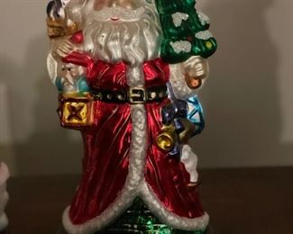 Vintage Thomas Pacconi Blown Glass Santa.