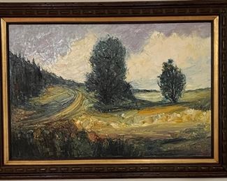Original Landscape oil on canvas by Leopold Reiser. Photo 1 of 2.