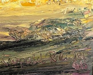 Original Landscape oil on canvas by Leopold Reiser. Photo 2 of 2.