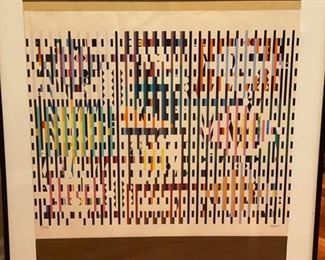 Yaacov Agam signed and numbered 150/180 Op Art. Photo 1 of 3.