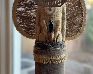 Pamela Adger 3-dimensions objects from the Messenger Series as featured in Architectural Digest magazine. Heights from smallest to largest: 10", 15" & 23". Photo 11 of 12.