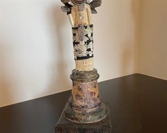 Pamela Adger 3-dimensions objects from the Messenger Series as featured in Architectural Digest magazine. Heights from smallest to largest: 10", 15" & 23". Photo 2 of 12.