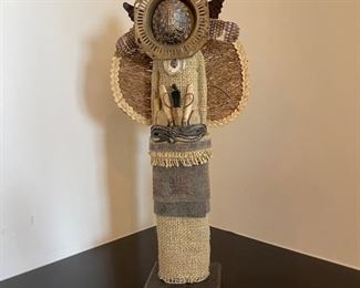 Pamela Adger 3-dimensions objects from the Messenger Series as featured in Architectural Digest magazine. Heights from smallest to largest: 10", 15" & 23". Photo 9 of 12.