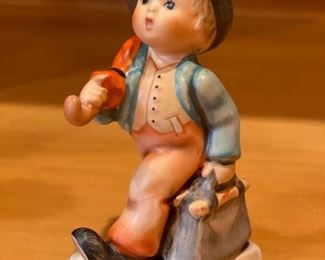 Vintage Hummel Merry Wanderer stamped W Germany. TMK3. Circa 1957 - 1963.