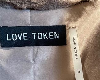 Love Token faux fur jacket. Size S. Photo 2 of 2.