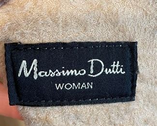 Mossimo Dutti Woman shearling coat with faux fur trim. Size M. Photo 2 of 2.