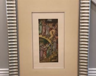 "Golden Stairs" original artwork signed by artist. Measures 34" x 45". Photo 1 of 3.