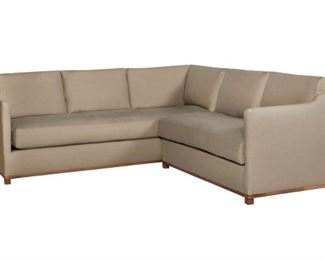 Cisco Furniture Kardell 2-Piece Sectional Sofa. Measures 9' x 9'.