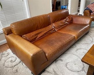 Natuzzi Leather Sofa (1 of 2) 90x44x26 $400