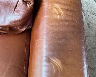 Natuzzi Leather Sofa (1 of 2) 90x44x26 $400