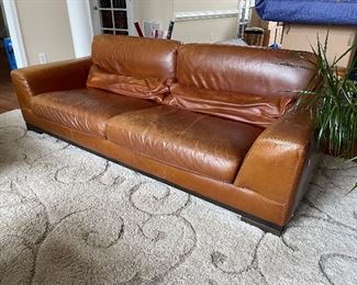 Natuzzi Leather Sofa (2 of 2) 90x44x26 $400