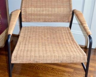 Wicker arm chair