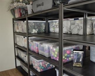 An assortment of colorful Christmas ornaments and decorations