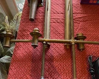 Brass Candle Sconces