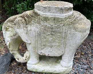 Figural Elephant Pedestal/Plant Stand 
